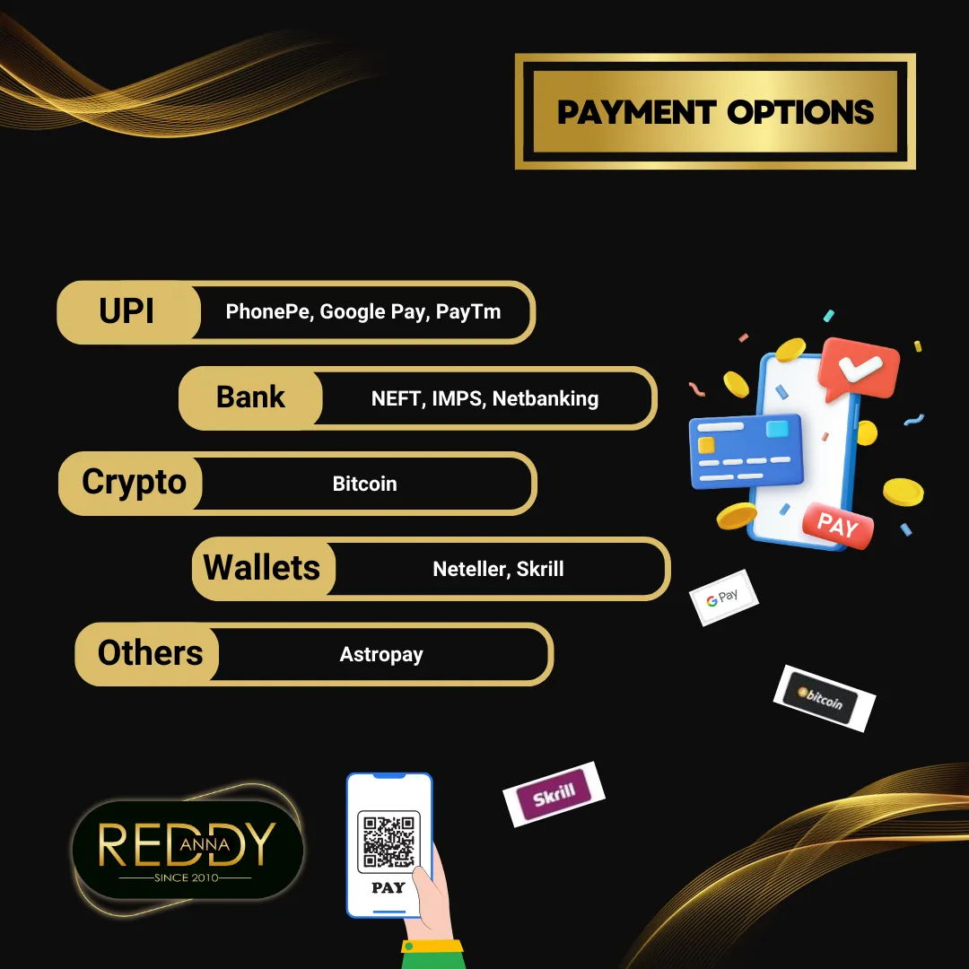 payment options reddy anna